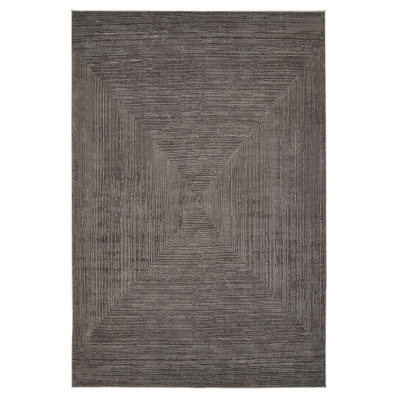 Livenza Gray Linear Geometric - U7010 - 5' x 8'