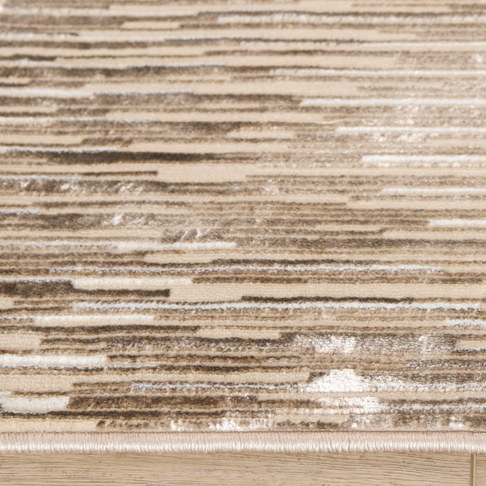 Rienz Brown Linear Geometric - U7014 - 3' x 8' Runner