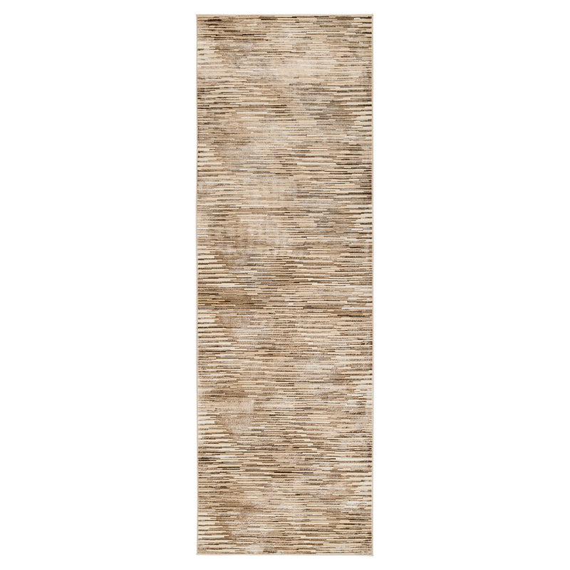 Rienz Brown Linear Geometric - U7014 - 3' x 8' Runner