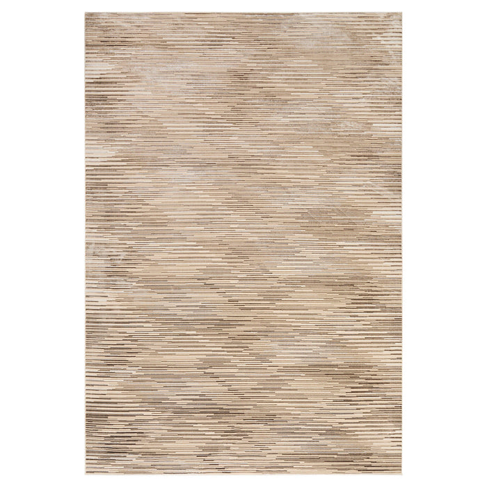 Rienz Brown Linear Geometric - U7014 - 7' x 9'