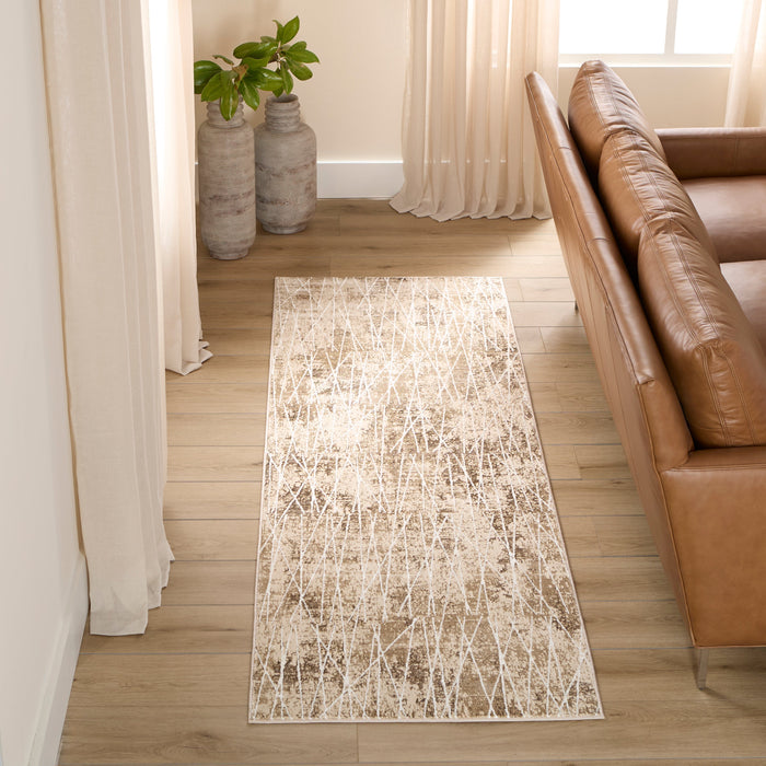 Rienz Brown Painterly - U7015 - 3' x 8' Runner