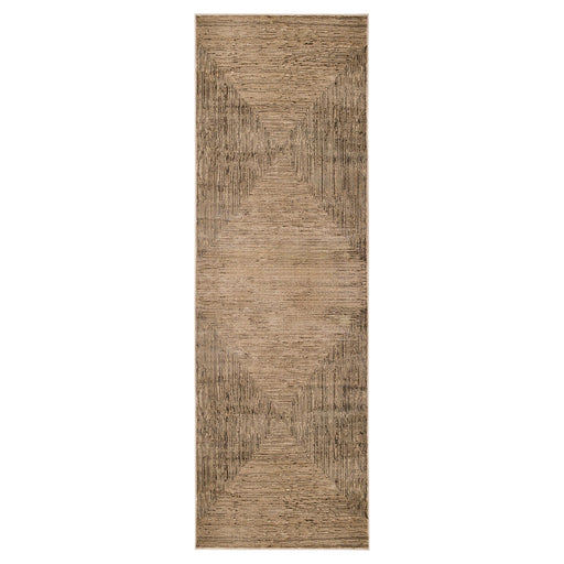 Rienz Brown Linear Geometric - U7016 - 3' x 8' Runner