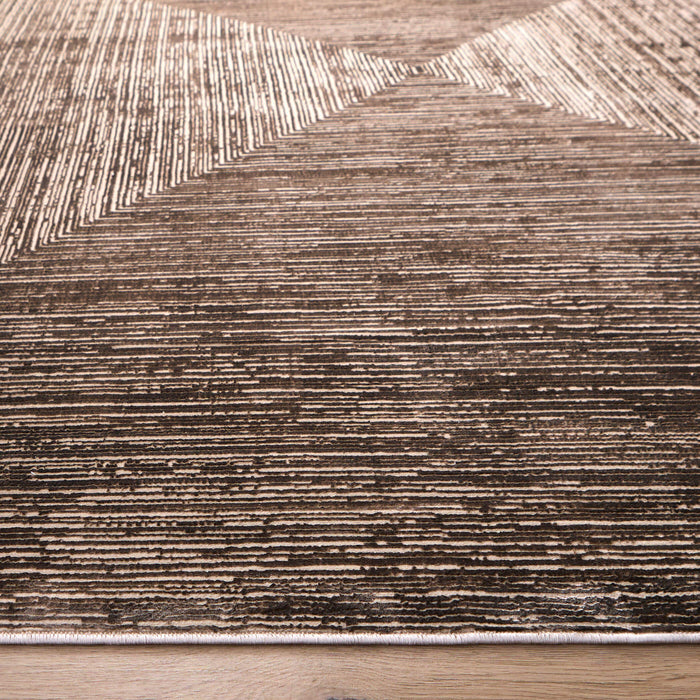 Rienz Brown Linear Geometric - U7016 - 10' x 13'