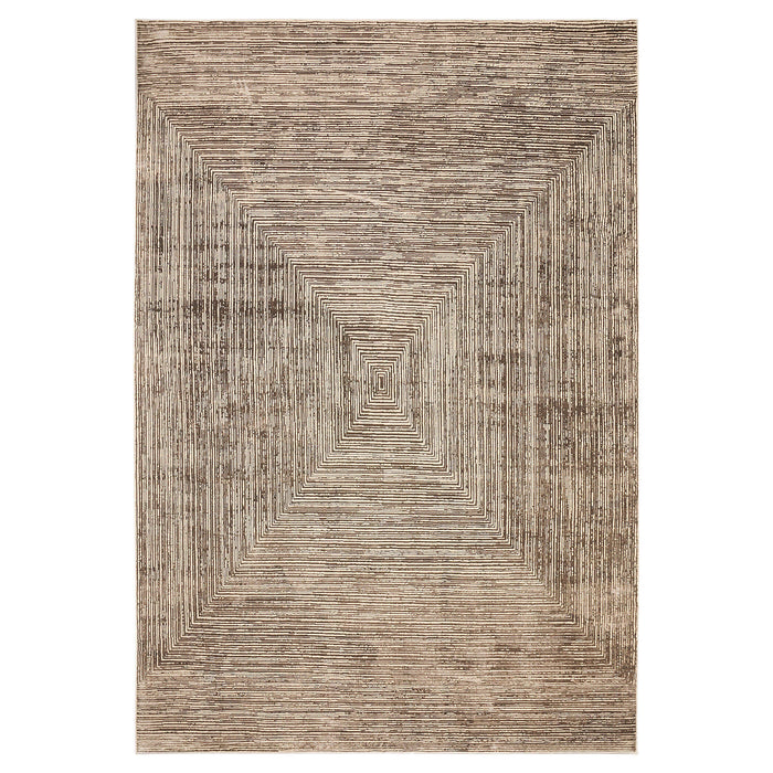 Rienz Brown Linear Geometric - U7016 - 10' x 13'