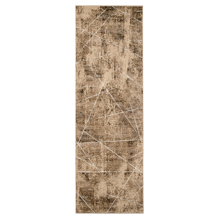 Rienz Brown Linear Geometric - U7017 - 3' x 8' Runner