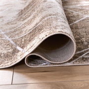 Rienz Brown Linear Geometric - U7017 - 5' x 8'