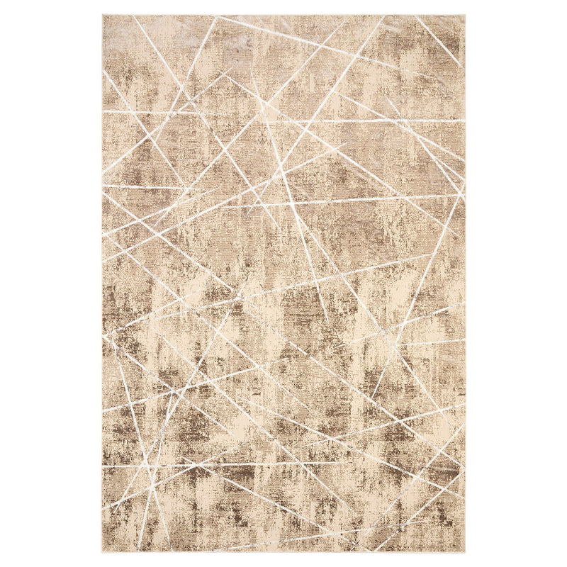 Rienz Brown Linear Geometric - U7017 - 5' x 8'