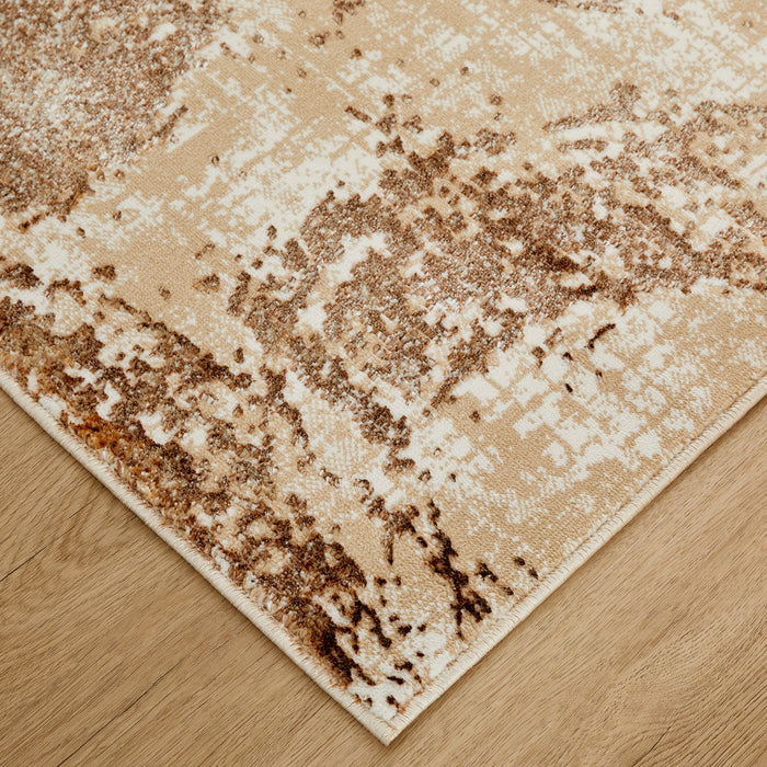 Piave Brown Geometric - U8001 - 3' x 8' Runner
