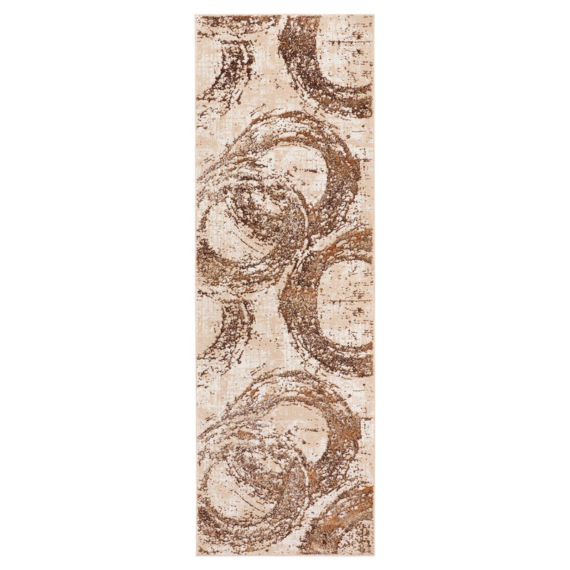 Piave Brown Geometric - U8001 - 3' x 8' Runner
