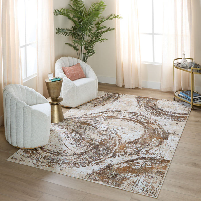 Piave Brown Geometric - U8001 - 10' x 13'