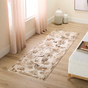 Piave Brown Painterly - U8002 - 3' x 8' Runner