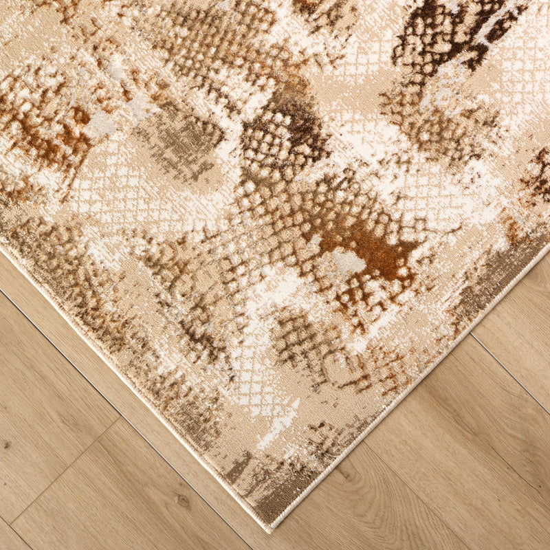 Piave Brown Painterly - U8002 - 3' x 8' Runner