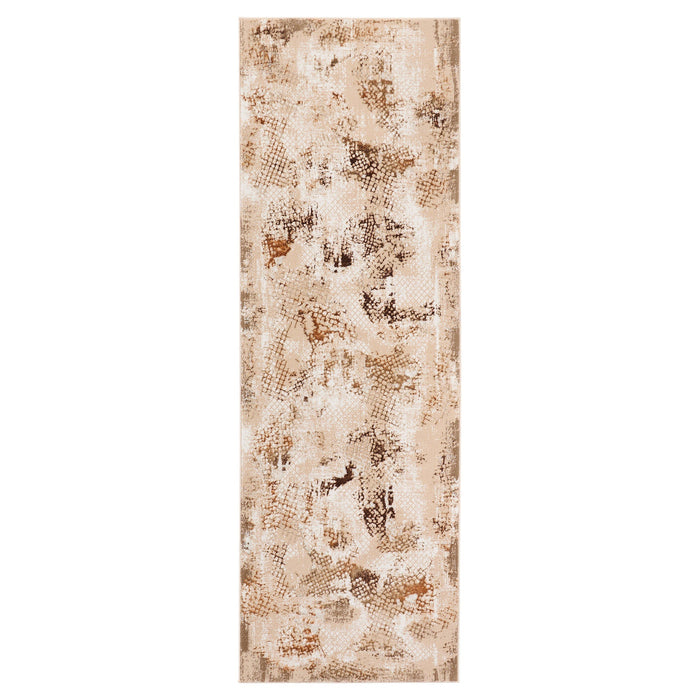 Piave Brown Painterly - U8002 - 3' x 8' Runner