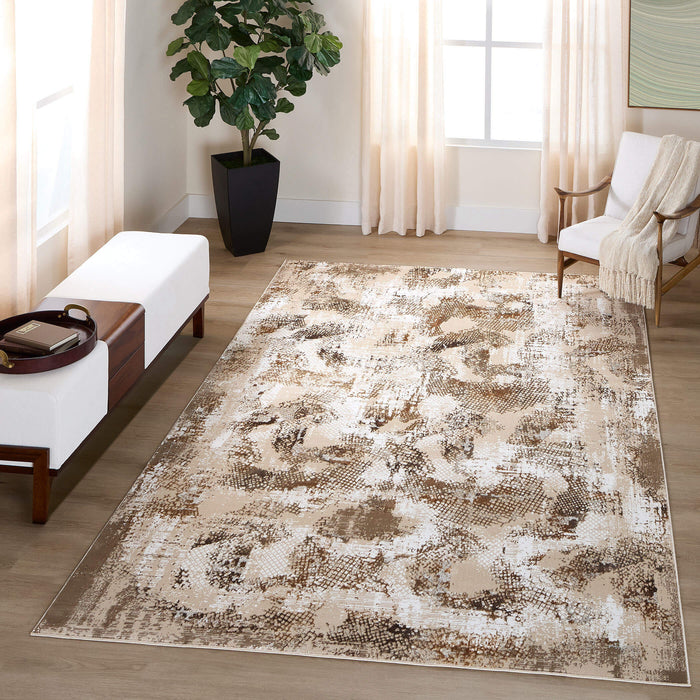 Piave Brown Painterly - U8002 - 8' x 11'