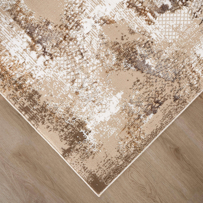 Piave Brown Painterly - U8002 - 5' x 8'
