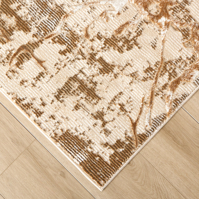 Piave Brown Painterly - U8003 - 3' x 8' Runner