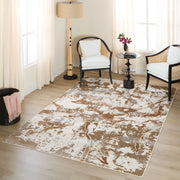 Piave Brown Painterly - U8003 - 5' x 8'