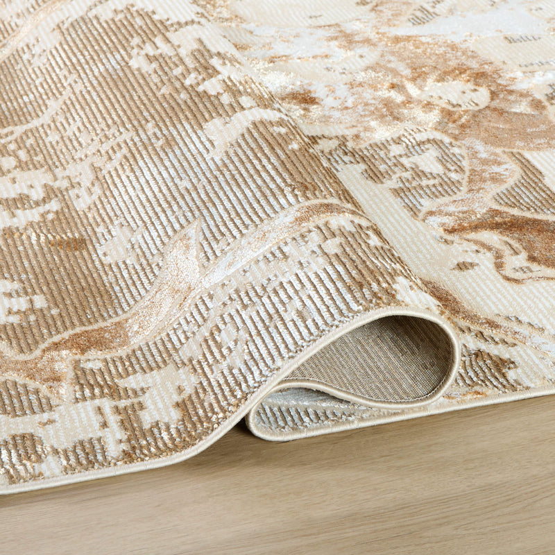 Piave Brown Painterly - U8003 - 5' x 8'