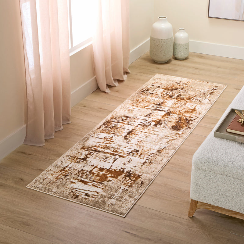 Piave Brown Linear - U8004 - 3' x 8' Runner