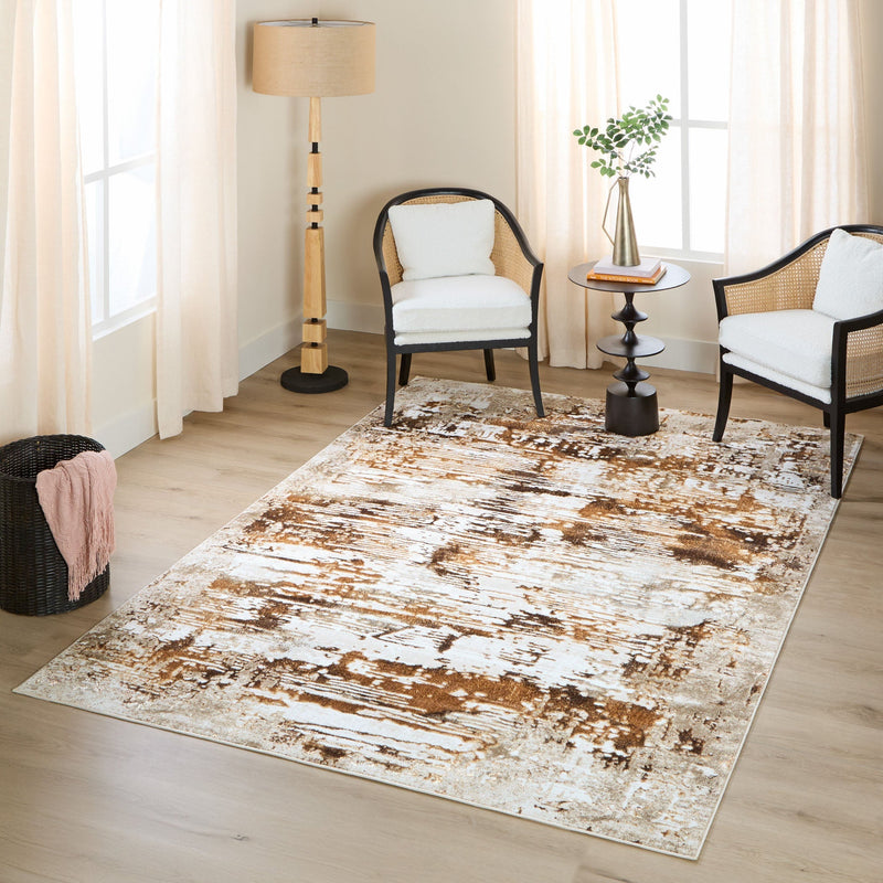 Piave Brown Linear - U8004 - 5' x 8'