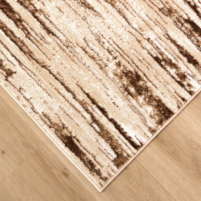 Piave Brown Beige Linear - U8005 - 3' x 8' Runner