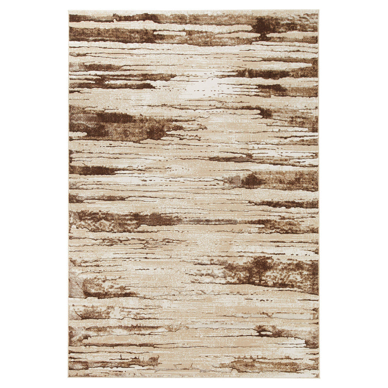Piave Brown Beige Linear - U8005 - 5' x 8'