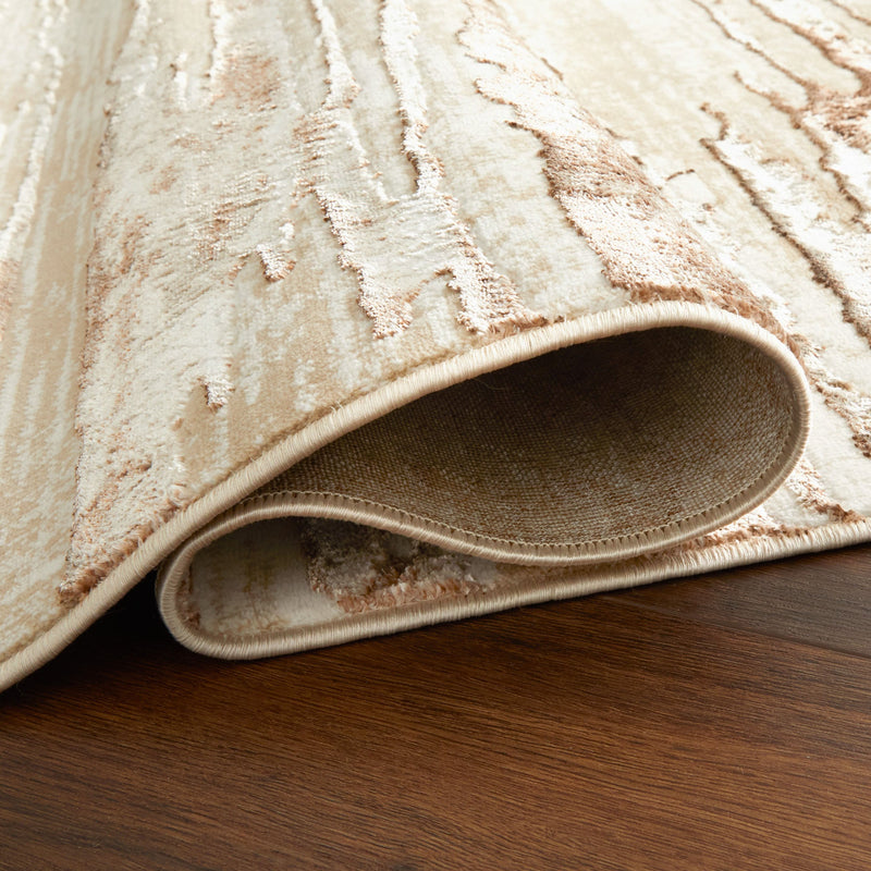 Piave Brown Beige Linear - U8005 - 5' x 8'
