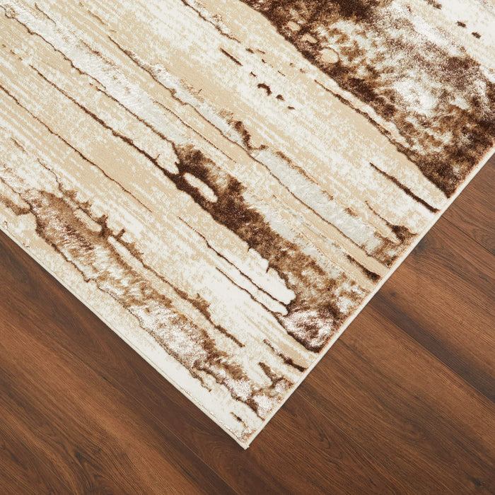 Piave Brown Beige Linear - U8005 - 2' x 3'