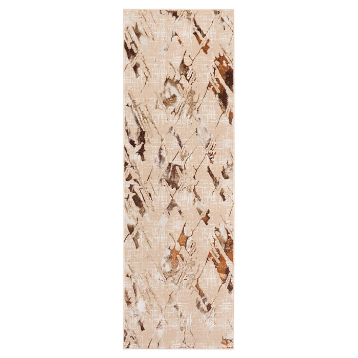 Piave Brown Beige Geometric - U8006 - 3' x 8' Runner