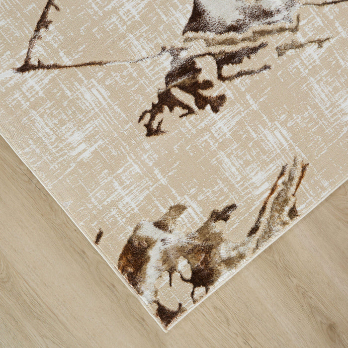 Piave Brown Beige Geometric - U8006 - 10' x 13'