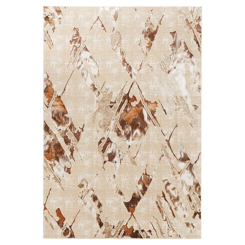 Piave Brown Beige Geometric - U8006 - 5' x 8'