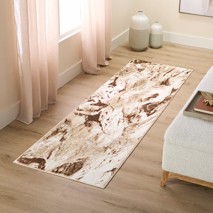 Piave Brown Marbled - U8007 - 3' x 8' Runner