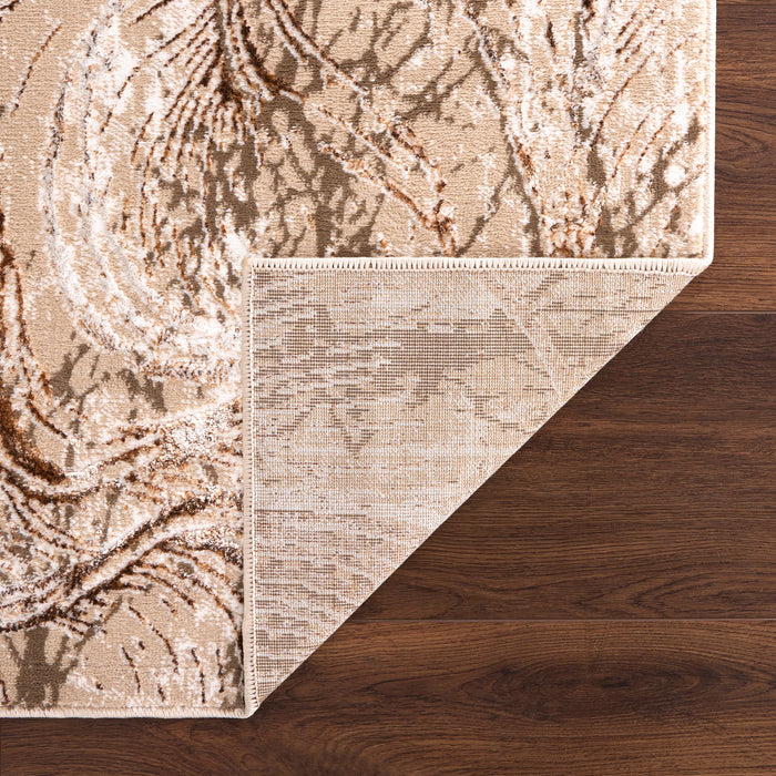 Piave Brown Linear Swirl - U8008 - 3' x 8' Runner