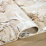 Piave Brown Linear Swirl - U8008 - 5' x 8'