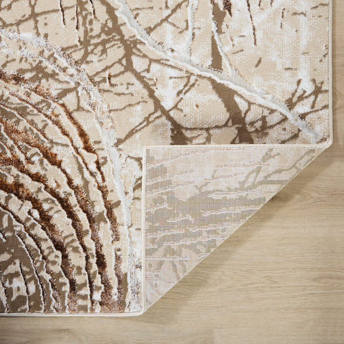 Piave Brown Linear Swirl - U8008 - 8' x 11'