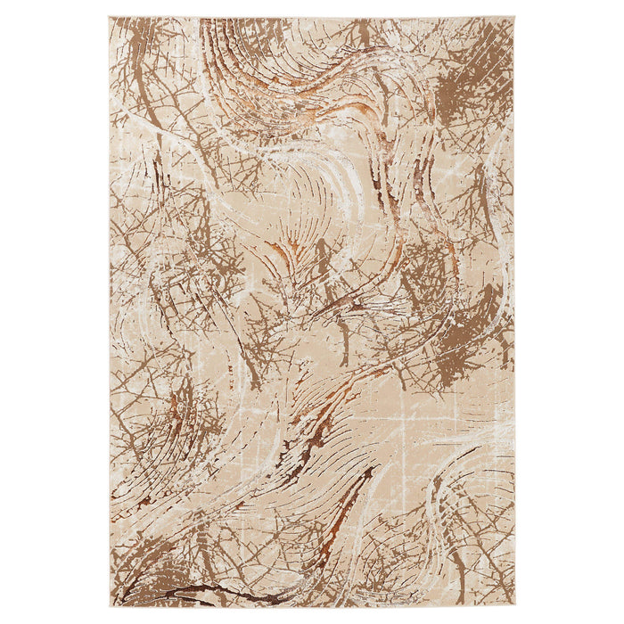 Piave Brown Linear Swirl - U8008 - 10' x 13'
