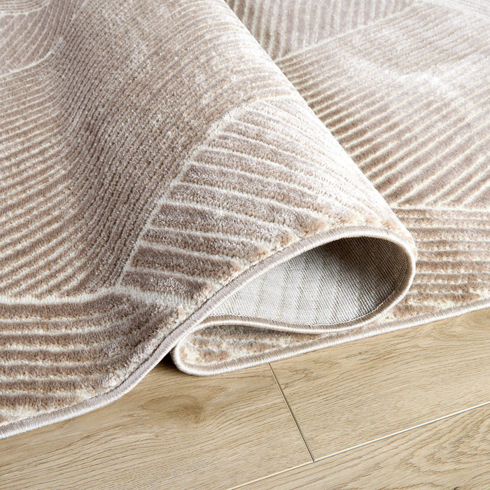Eclectic Luxe Brown Geometric - U9002 - 7' x 9'