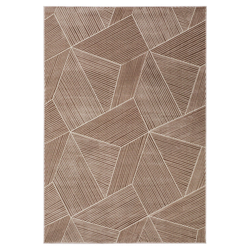 Eclectic Luxe Brown Geometric - U9002 - 5' x 8'