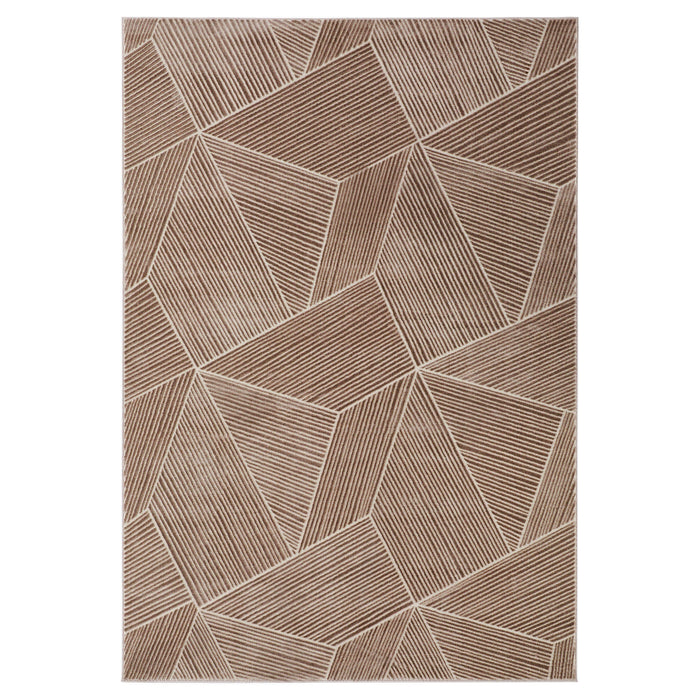 Eclectic Luxe Brown Geometric - U9002 - 2' x 3'