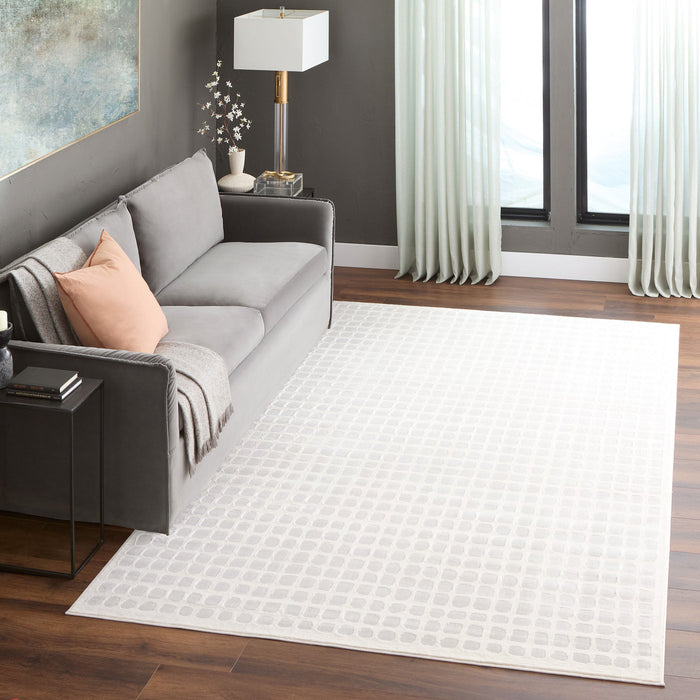 Timeless Luxe Ivory Checkerboard - U9004 - 8' x 11'