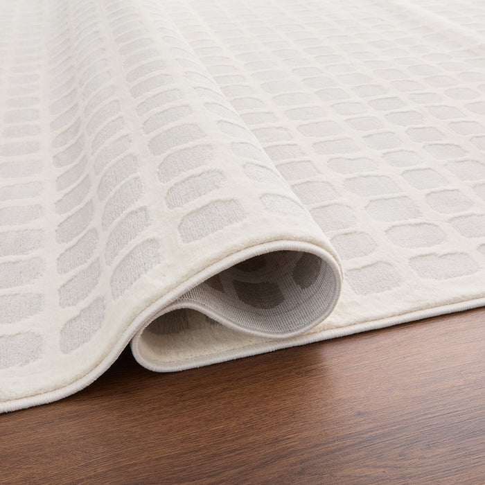 Timeless Luxe Ivory Checkerboard - U9004 - 10' x 13'