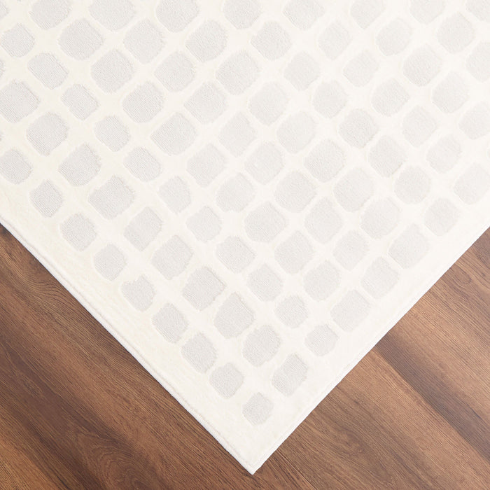Timeless Luxe Ivory Checkerboard - U9004 - 10' x 13'