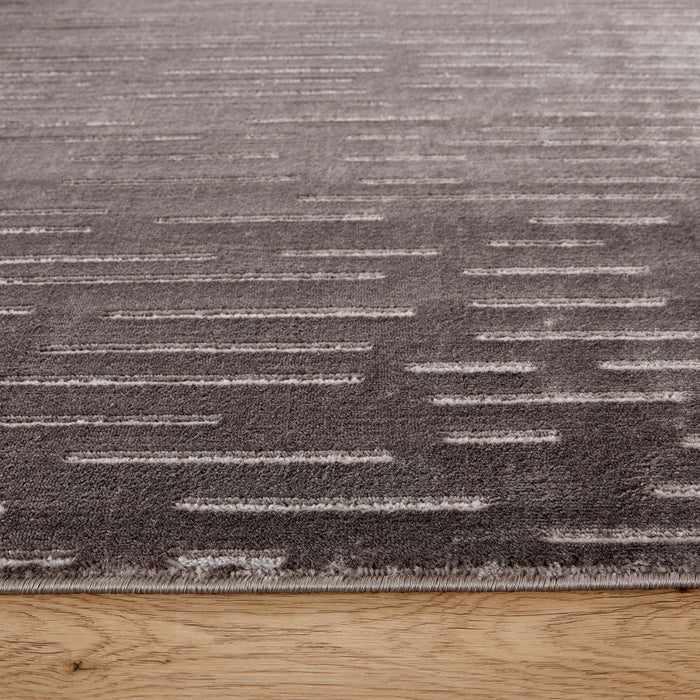 Brenta Gray Linear - U9005 - 8' x 11'