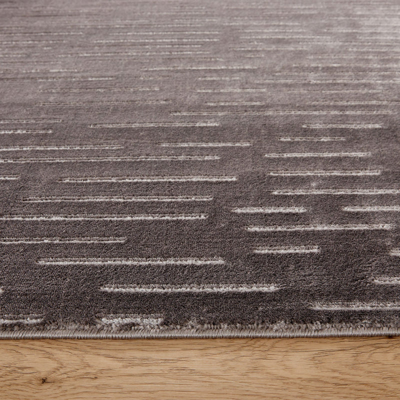 Brenta Gray Linear - U9005 - 5' x 8'