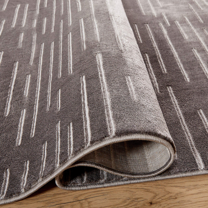 Brenta Gray Linear - U9005 - 5' x 8'