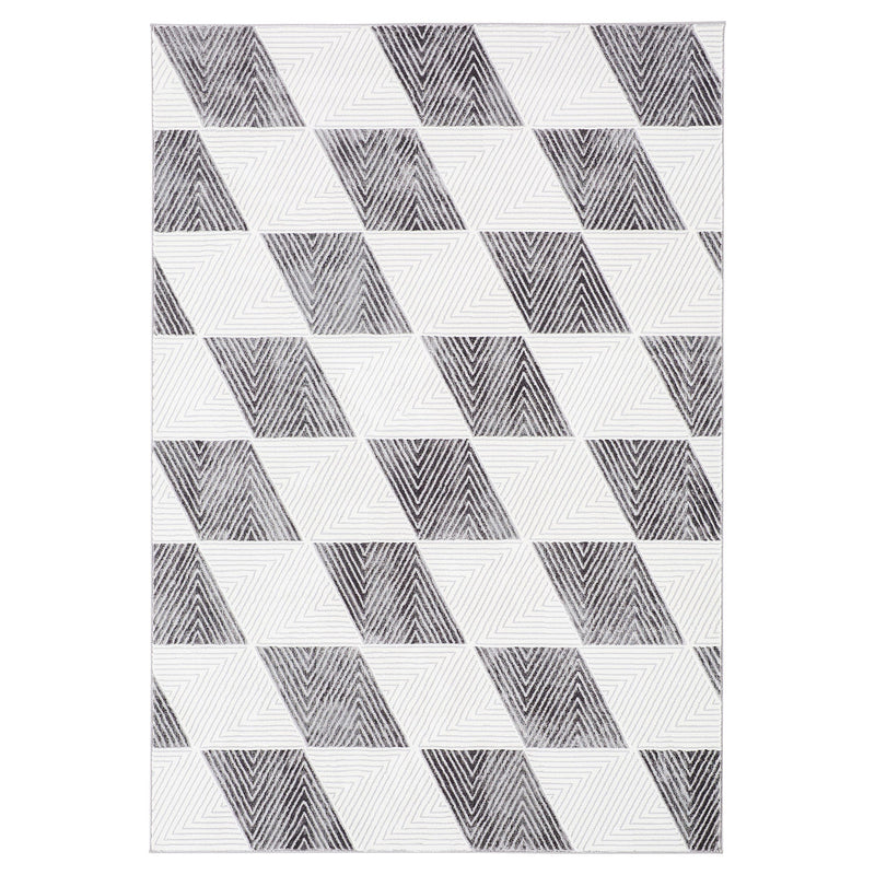 Brenta Gray Geometric - U9006 - 5' x 8'