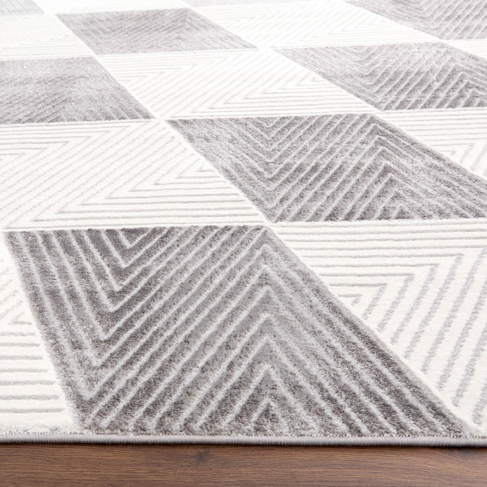 Brenta Gray Geometric - U9006 - 8' x 11'
