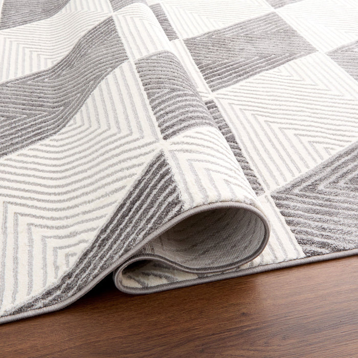 Brenta Gray Geometric - U9006 - 5' x 8'