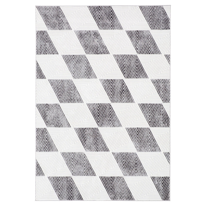 Brenta Gray Geometric - U9006 - 7' x 9'